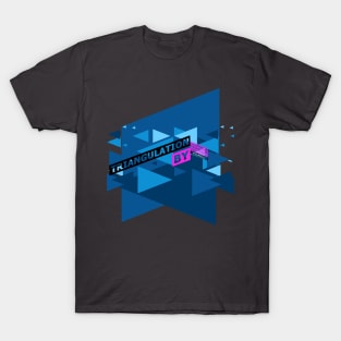 Text "triangulation by triangles" T-Shirt